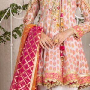 Peplum Anarkali, Dupatta and Salwar